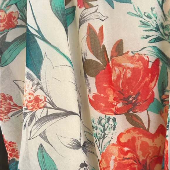 Guess Floral Print Bodysuit with Black Bottom - Picture 3 of 14